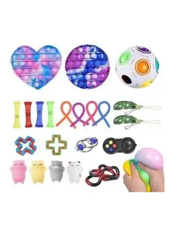 گجت، فیجت و سرگرمی پاپ ایت Push Pop Bubble Sensory Fidget Toys Set 