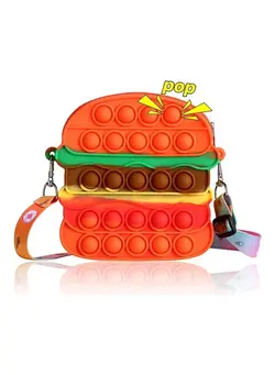 گجت، فیجت و سرگرمی پاپ ایت 2-In-1 Push Pop Bubble Fidget Toy Crossbody Bag 