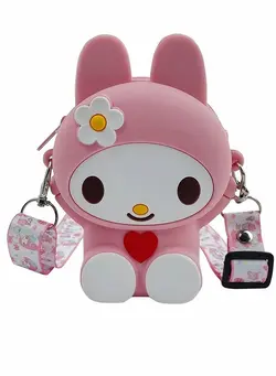 گجت، فیجت و سرگرمی پاپ ایت Kids Purse, Silicone Mini Children's Coin Purse Cute Cartoon Crossbody Bag Adjustable Strap for Girls Gift Birthday Present Baby 