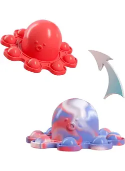 گجت، فیجت و سرگرمی اسپینر Double Sided Flip Reversible Octopus Toy 