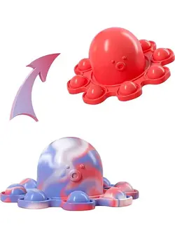 گجت، فیجت و سرگرمی اسپینر Flipped Octopus Pop Fidget Toy 