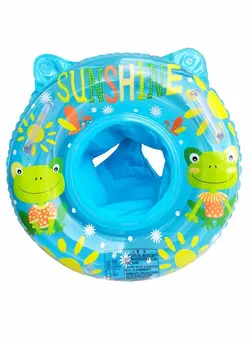 شنا کمک آموزشی Baby Swimming Float Ring with Seat, Inflatable Children Waist Ring, Free Pool Toys for 
