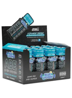 مکمل‌های ورزشی قبل از تمرین ABE Ultimate Pre Workout Shot Blue Lagoon 60ml Pack of 12