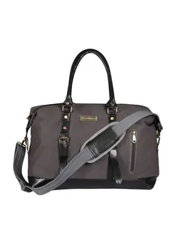 چمدان و ساک مسافرتی ساک مسافرتی MOUNTHOOD Duffel / Duffle Bag for Men and Women - Premium Quality Long Lasting Canvas with Faux Leather - Polaris Dark Gray 