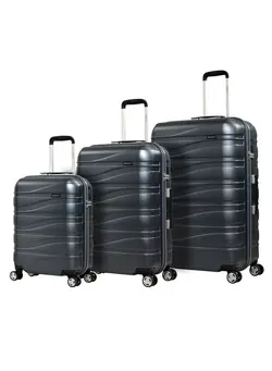 چمدان و ساک مسافرتی ست چمدان Makrolon Polycarbonate Lightweight Glamorous Hard Case Luggage with 4 Quiet Double Spinner Wheels and TSA Approved Lock KJ95 