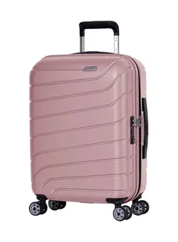 چمدان و ساک مسافرتی چمدان تک Voyager Hard Case Luggage Makrolon Lightweight with 4 Quiet Double Spinner Wheels with TSA Lock KH91 Pink 