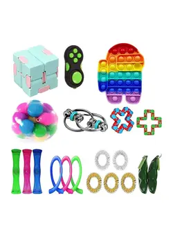 گجت، فیجت و سرگرمی پاپ ایت 20-Piece Push Pop Bubble Sensory Fidget Toys Set 