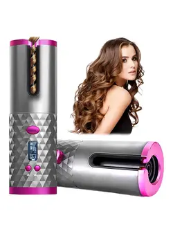 اتو مو فر کننده New Wireless hair curler automatic curly hair machine professional cordless portable USB auto curling iron 