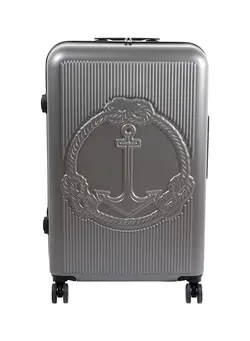 چمدان و ساک مسافرتی چمدان تک Biggdesign Lightweight Ocean Design Carry On Luggage with Spinner Wheel and Lock System Gray 24-Inch 