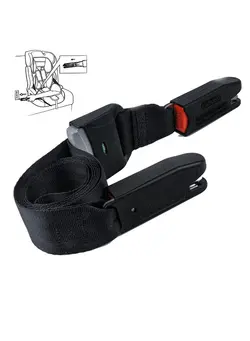 لوازم حمل آغوش Seat Straps for General ISOFIX, Baby Seat Car Fixing Straps Adjustable with Latch Interface 1Pcs 
