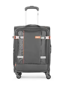 چمدان و ساک مسافرتی چمدان تک 4 WHEELS SKYBAGS SNAZZY STEEL GREY SOFTSIDE CABIN TROLLEY BAG - SK STSNAH59SGY 