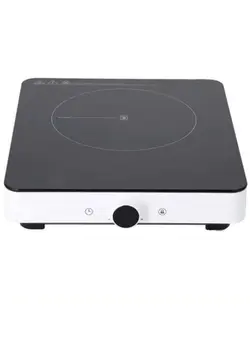 تجهیزات پخت و پز اجاق گاز و صفحه برقی  رومیزی Digital Infrared Cooker 2000 W Ceramic Heating Element & Double Heat Ring 10 Temperature Levels 2 Digit LED Display 99 Minute Timer  Black/White 