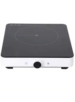 تجهیزات پخت و پز اجاق گاز و صفحه برقی  رومیزی Digital Infrared Cooker 2000 W Ceramic Heating Element & Double Heat Ring 10 Temperature Levels 2 Digit LED Display 99 Minute Timer  Black/White 