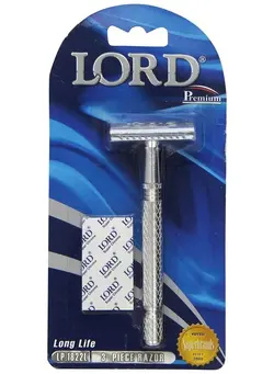 مردانه تیغ و ماشین اصلاح بدن Lord Premium Safety Razor Model LP1822L aka L6 