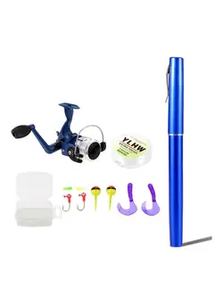 ماهیگیری چوب ماهیگیری Pen Fishing Rod and Reel Combo Set 24.5*7*14.5cm 
