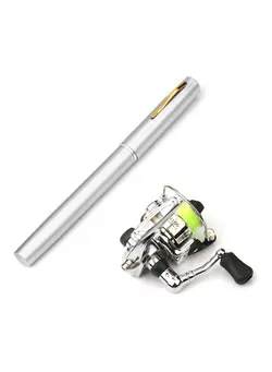 ماهیگیری چوب ماهیگیری Pocket Collapsible Fishing Rod Reel Combo Mini Pen Fishing Pole Kit  1m 27*5*13cm 