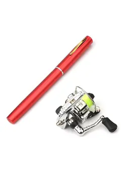 ماهیگیری چوب ماهیگیری Mini Portable Pen Type Fishing Rod 