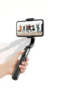 لوازم جانبی فیلم‌برداری و عکاسی سایر L08 Handheld Gimbal Stabilizer Video Vlogging Tripod For Android IOS Smartphone Black 
