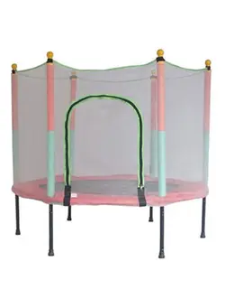 بازی‌های فضای باز و تجهیزات پارک ترامپولین 4.5 Feet Kids Fabric Jumping Trampoline 142x142x129cm 