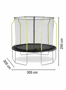 بازی‌های فضای باز و تجهیزات پارک ترامپولین Safety Padding Springsafe Trampoline For Kids 10feet 