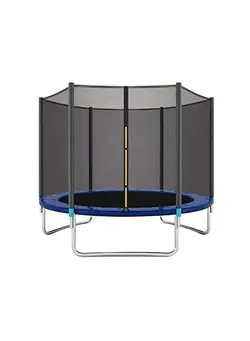 بازی‌های فضای باز و تجهیزات پارک ترامپولین 6ft Fitness Trampoline Park Rebounder Playground Equipment With Safety Net 183x183x200cm 
