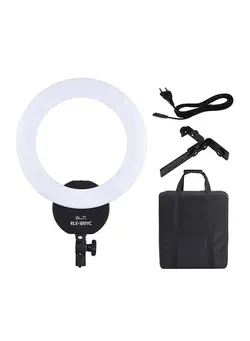 نورپردازی و استودیو سایر RLE-322VC LED Video Ring Dimmable Fill-In Light Kit Black 