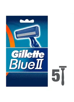 مردانه تیغ و ماشین اصلاح بدن Blue II Disposable Razor - 5 Pack 