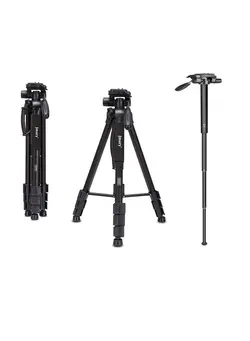 لوازم جانبی فیلم‌برداری و عکاسی سایر Jmary KP-2254 Professional Aluminum Tripod Monopod for All DSLR Cameras (Black) 