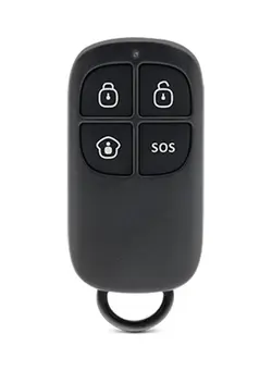 دوربین فیلم‌برداری و عکاسی سایر Chuango RC-80 315MHz Wireless Remote Controller with Keychain with Arm/Disarm/Home Arm/SOS 4 Buttons for Smart Home Automation Security Alarm System black 16*5*11cm 