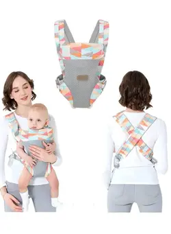 لوازم حمل آغوش Newborn Baby Wrap Carrier Adjustable for to Toddler with Lumbar Support 7-45 Pounds 3D Mesh Breathable Holder Infant 