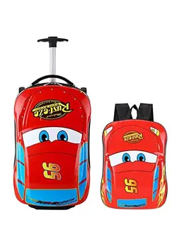چمدان و ساک مسافرتی چمدان تک Travel Luggage Trolley Bag With Backpack Red/Blue 