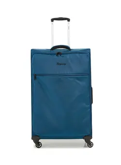 چمدان و ساک مسافرتی چمدان تک Softside Medium Check in Luggage Trolley Turquoise 