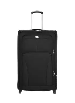 چمدان و ساک مسافرتی چمدان تک Softside Large Check in Luggage Trolley Black 