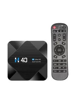 تجهیزات صوتی  قابل حمل سایر H40 Android 10.0 Smart TV Box Allwinner H616 Quad-core UHD 4K Media Player 6K HDR10 H.265 VP9 4GB / 64GB 2.4G & 5G WiFi BT4.1 100M LAN LCD Display Remote Control 