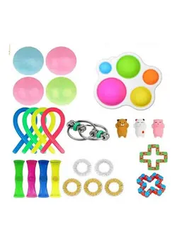 گجت، فیجت و سرگرمی پاپ ایت Push Bubble Sensory Fidget Toy Set 