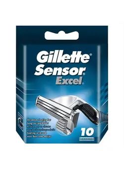 مردانه تیغ و ماشین اصلاح بدن Sensor Excel Razor Blades for Men Pack of 10 Blades 