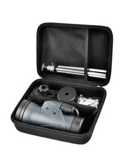 دوربین فیلم‌برداری و عکاسی تلسکوپ و میکروسکوپ Monocular Telescope Case Compatible with Gosky 12x55/ Pankoo 12X50, 40X60, 16X52/ Titan 12x55/ Viajero 12x50/ Wingspan Optics High Definition Monocular Telescope and Quick Smartphone Holder & Tripod 