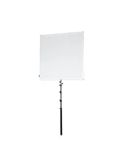 لوازم جانبی فیلم‌برداری و عکاسی اکسسوری حرفه‌ای Pro Studio Solutions 110x110cm (43x43in) Boom Sun Scrim Kit – Collapsible Frame with Diffusion, Silver/White Cover, Boom Handle & Carry Case 