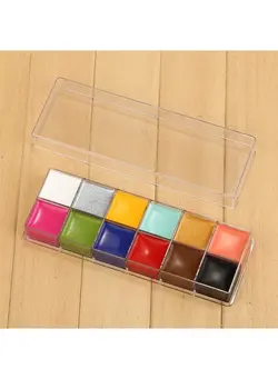 آرایشی صورت سایر Professional Face Body Paint Oil 12 Colors Painting Art Party Halloween Fancy Make Up 