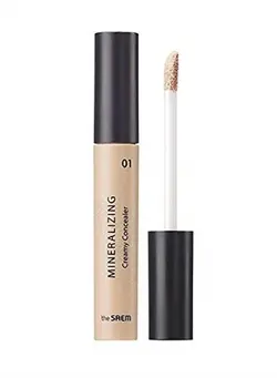 آرایشی صورت سایر [the SAEM] Mineralizing Creamy Concealer 4ml (#01 Vanila) - Full Coverage without Darkening, High Adherence Moisturizing Concealer 