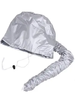 لوازم و مواد فرم‌دهی مو سشوار Us Power Generation Hair Care Perm Hair Dyeing Style Warm Air Drying Oil Cap Hair Dryer Bonnet Hood Nylon Hair Dryer Attachment Head Cover Oil Treatment Hat For Home & Salon Barber Grey 