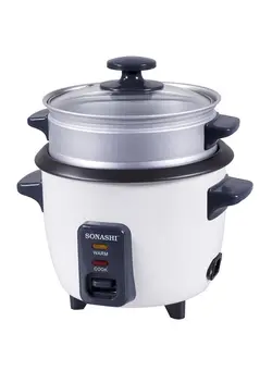 پلوپز، زودپز و آرام‌پز پلوپز Rice Cooker With Steamer 1.8 L 700.0 W SRC-318B Black/White 