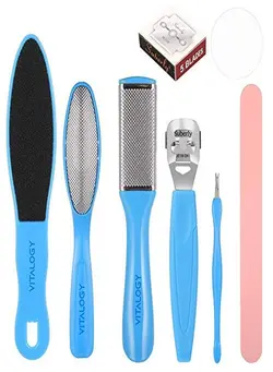 زیبایی و آرایش سایر Pedicure Tools For Feet - 8 In 1 Pedicure Kit | Foot Scrubber For Dead Skin, Callus Remover, Foot Scraper, Foot File, Pitchfork, Filer For Nail Repair - 1 Set 