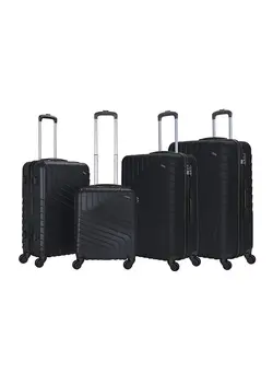 چمدان و ساک مسافرتی چمدان تک 4 Pack Of Hardside Spinner Number Locked Luggage Trolley 