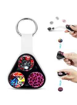 گجت، فیجت و سرگرمی اسپینر Magnetic Hand Spinner Fidget Toy Pack,Triangle Fidget Keyring Magnetic Buckle Elastic Hand Toy, Anxiety Decompression Toy, Fidget Toy Pack Gift for Kid Adult 