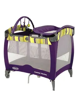 Pack N Play Contour Electra Travel Cot - Blue/White/Yellow 