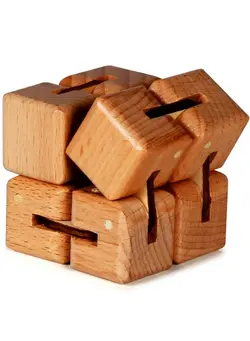 گجت، فیجت و سرگرمی اسپینر Wooden Large Infinity Cube Fidget Toy ; Ecofriendly Beechwood Fidget Cube For Adults ; Stimulating & Engaging Fidgets For Adults ; Teen Boy Toys ; Fidget Toys Adults ; Gifts For Teenage Boys 