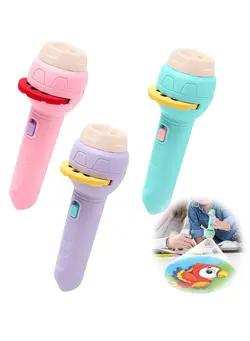 ماشین‌های سواری، سه چرخه و اسکوتر ماشین‌های سواری 3 Slide Projection Flashlight with 9 Slides, Children's Cognitive Lamp Toy Slides Educational Learning Bedtime Wall Night Light 