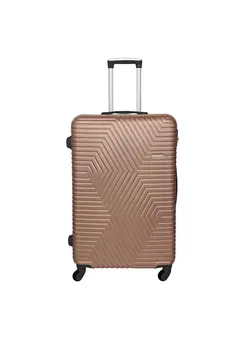 چمدان و ساک مسافرتی چمدان تک TravelWay Lightweight Checked Suitcase Luggage Trolley - Hardshell Suitcase for 40kg Spinner Luggage for Travel | ABS Material with 4 Spinner Wheels (Golden, 32 Inches (81 cm)) 