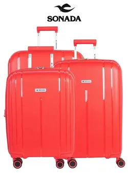 چمدان و ساک مسافرتی ست چمدان Unbreakable Luggage Set of 3 With 4 Double Wheel 